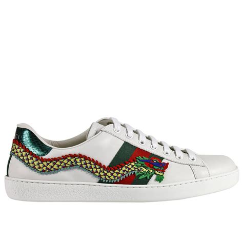 gucci dragon sneakers black|Gucci men white sneakers.